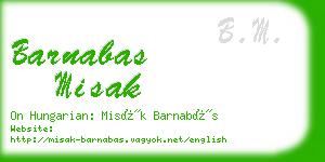 barnabas misak business card